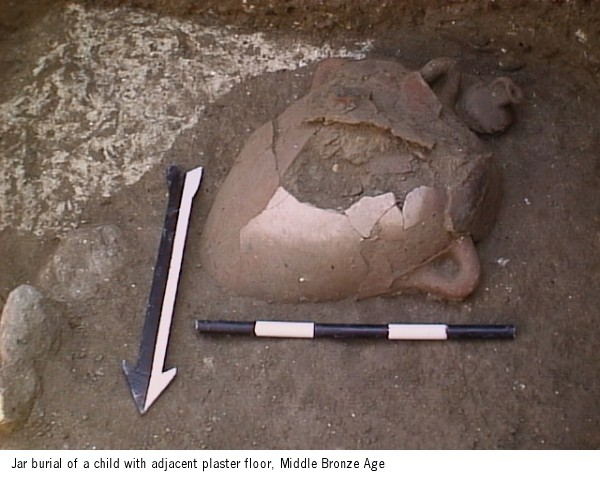 Middle Bronze Age. Jar burial of a child