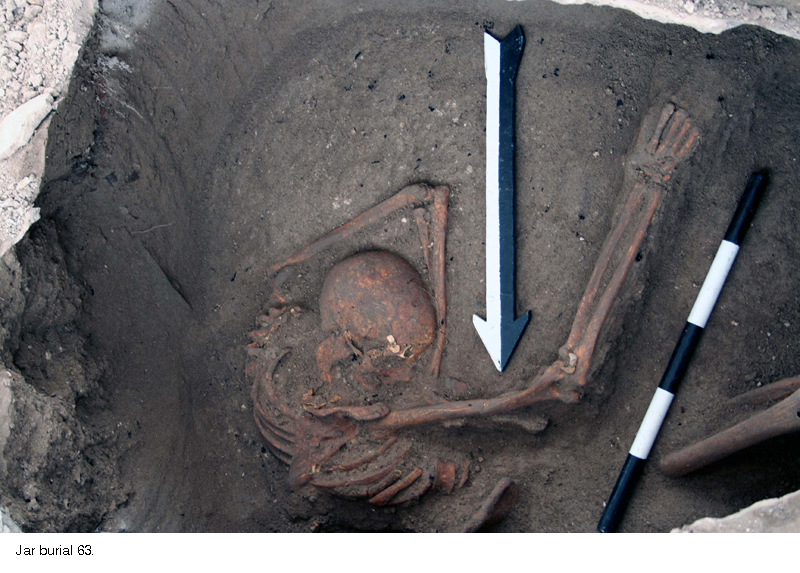 Middle Bronze Age. Jar burial of a child