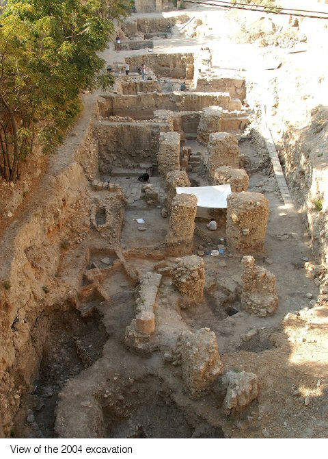view of 2004 excavation